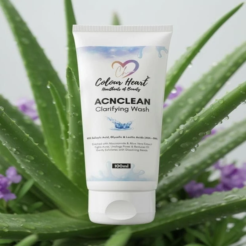COLOUR HEART Anti-Acne Clarifying Wash Salicylic Acid Face Wash For Oily & Acne Prone Skin | With LHA for Pore Cleansing, Oil Control & Sebum Regulation | Sulfate-Free Formula with Zinc for Gentle Exfoliation | Cleanser for Women & Men Skincare colourheart
