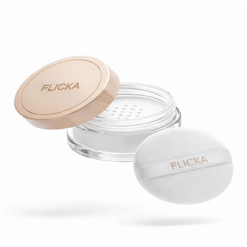FLiCKA Dust it Off Loose Powder For Face Makeup| Weightless Loose Powder With Smooth & Matte Finish| Suitable For All Skin Types| 01 White, 26g Makeup