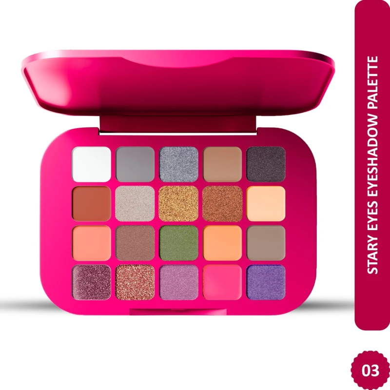 Glam21 Eyeshadow Palette 20 Combination of Mattes and Shimmers|Multicolored | Super Bendable Formula| Ultra Pigmented| Stunning Finish |Eye Makeup Palette |Infinite looks | Eye Love You|20gm