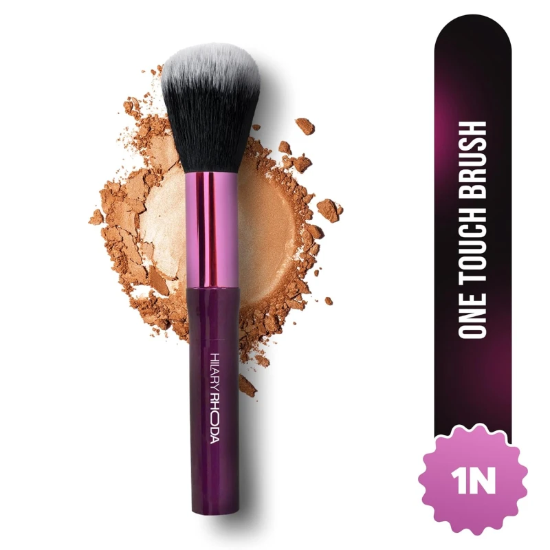 Hilary Rhoda One Touch makeup Brush | Soft Bristle Brush for Foundation & Blush – Non-Absorbing | Multi-Use for Cream | Liquid & Powder for Flawless Makeup Application Makeup