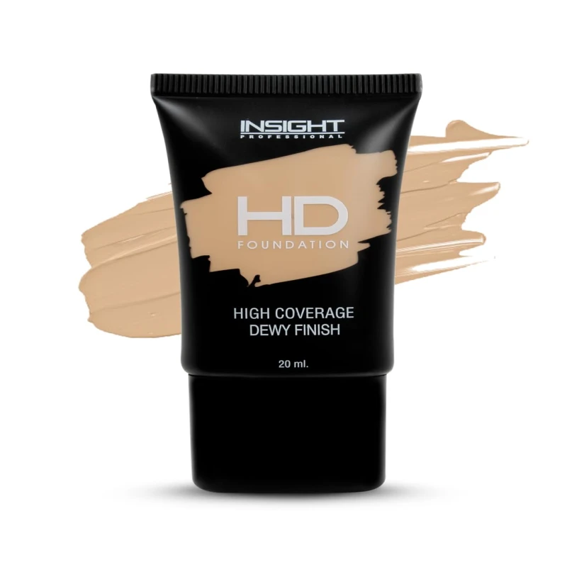 INSIGHT HD Foundation | Dewy Finish | High Coverage| Blurring Properties| Lightweight | Fragrance Free |Flawless Look| Shade-MN16 Makeup