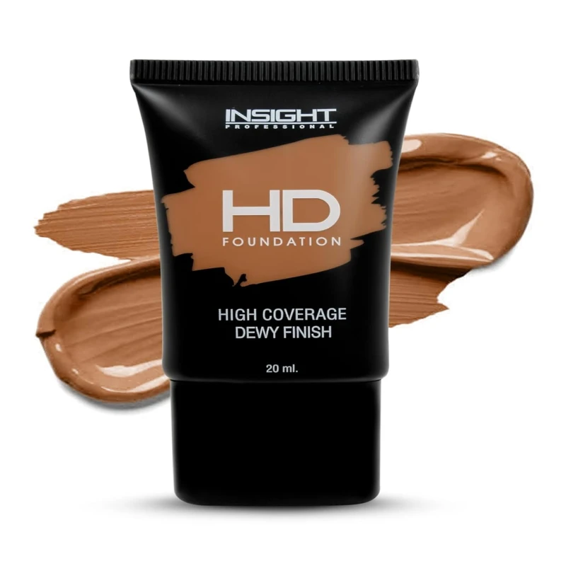 INSIGHT HD Foundation | Dewy Finish | High Coverage| Blurring Properties| Lightweight | Fragrance Free |Flawless Look| Shade-MN30 Makeup