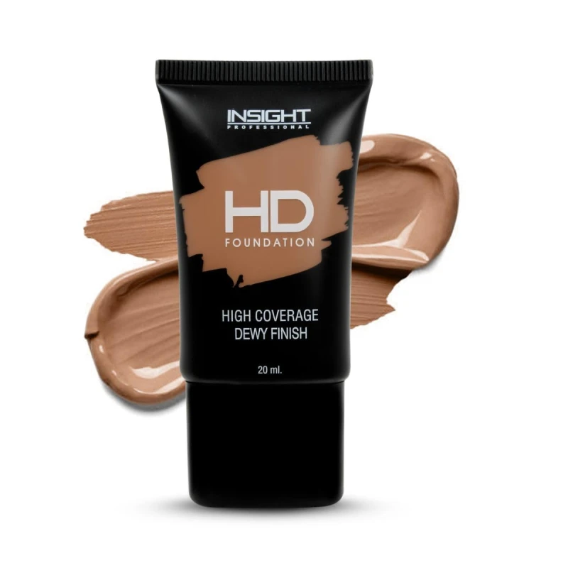 INSIGHT HD Foundation For All Skin Types | Dewy Finish | High Coverage | Lightweight | MN35-20 ml Makeup