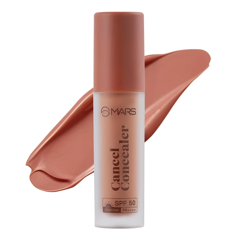 MARS SPF50 PA++++ Cancel Concealer with Radiant Natural Finish (6.0 ml) (09-ORANGE) | Lightweight | Medium to High Coverage | Long-Lasting & Multi-Purpose | Crease Resistant Makeup