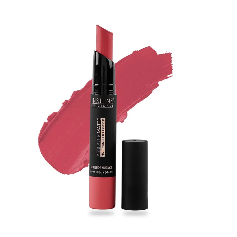 Absolute Matte Lipstick - Long-lasting, Transfer-resistant, Velvety Matte Finish with Intense Color, Up to 12 Hours Wear | Perfect for Sophisticated Lips - NUDE NUANCE - Thumbnail 6