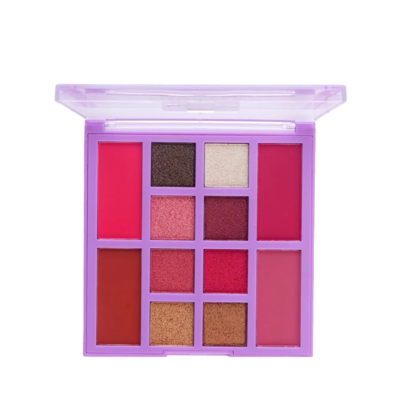 Beauty Berry 12 Color Eyeshadow Palette with Blusher &amp; Highlighter | Highly Pigmented Matte &amp; Shimmery Shades | Easy to Blend &amp; Long Wearing Eyeshadow Palette for Eye Makeup (Shade - 01, 20g) thumbnail 2