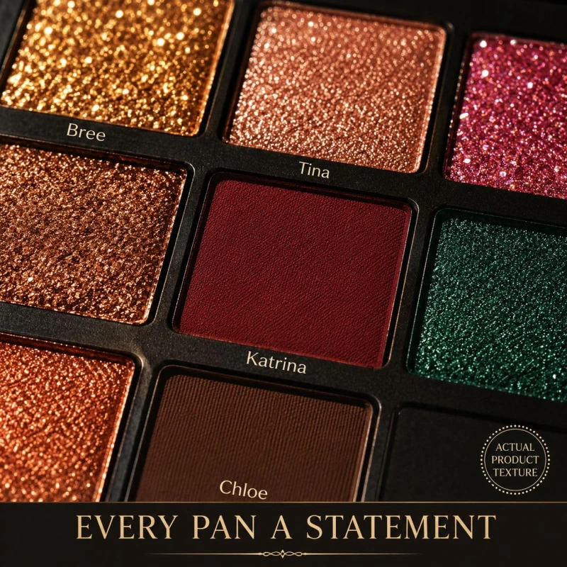 Beauty Berry 40 Fashion Eyeshadow Palette for Professional Makeup | 40 Highly Pigmented Matte, Shimmer &amp; Glitter Shades with Mirror | Long Lasting Eye Makeup Kit for Women - Thumbnail 6