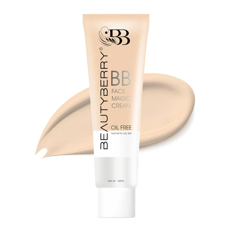 Beauty Berry BB Face Magic Cream Foundation – 60ml | Long Lasting, Matte Finish, Easily Blendable with Natural Coverage | Oil Free &amp; Lightweight BB Cream for Women (Golden Beige) - Thumbnail 2