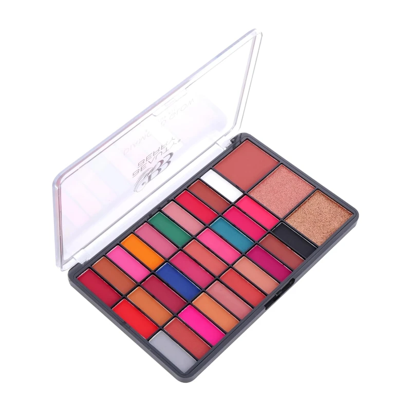 Beauty Berry Diamond Glow Makeup and Eyeshadow Kit | 30 Highly Pigmented Matte Eyeshadows with 2 Highlighters and 1 Blusher | Easily Blendable &amp; Long Wearing Eyeshadow Palette (Shade - 01) thumbnail 2