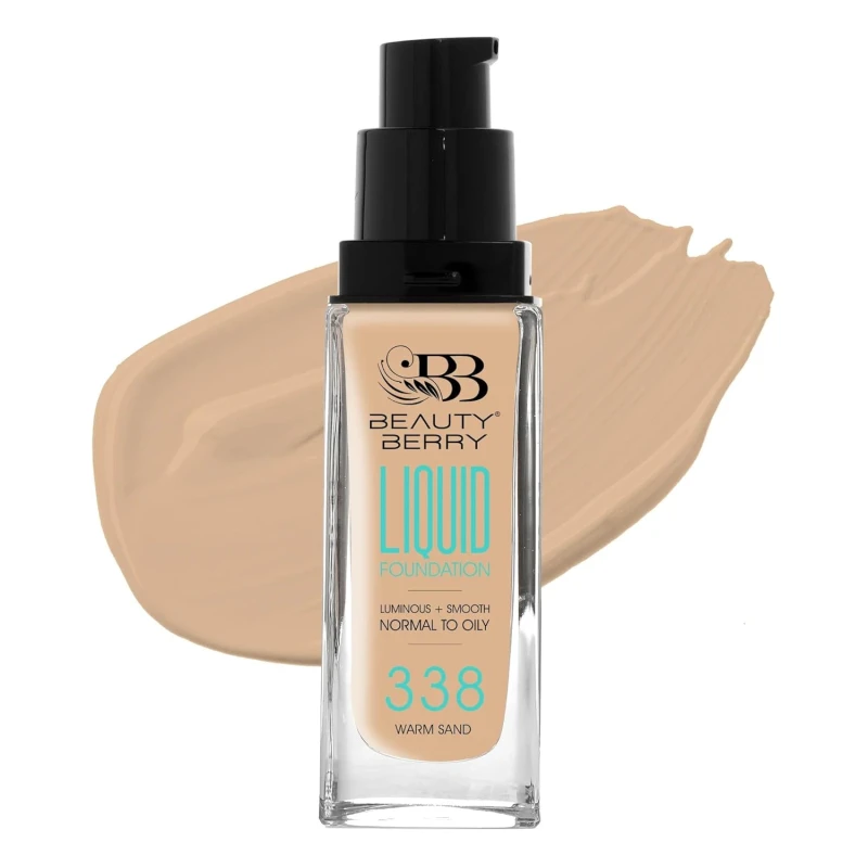 Beauty Berry Fit For U Liquid Foundation for Women – Lightweight Oil Free Luminous Foundation with 16H Oil Control | Waterproof Sheer to Medium Coverage Matte Glow Finish Makeup | 30ml (Warm Sand) thumbnail 5