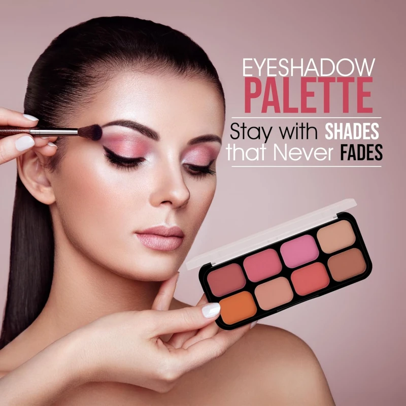 Beauty Berry Matte Eyeshadow &amp; Blusher Palette | 8 Highly Pigmented &amp; Blendable Shades | One Swipe Application, Lightweight &amp; Long Wearing Eyeshadow Palette for Eye Makeup (Shade - 02) thumbnail 5