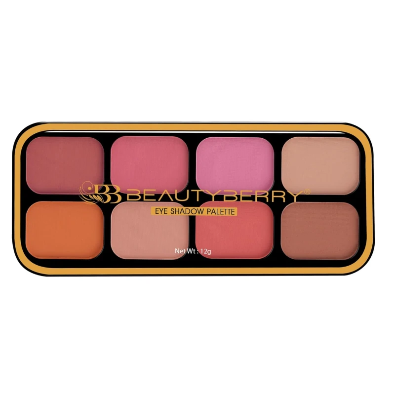 Beauty Berry Matte Eyeshadow &amp; Blusher Palette | 8 Highly Pigmented &amp; Blendable Shades | One Swipe Application, Lightweight &amp; Long Wearing Eyeshadow Palette for Eye Makeup (Shade - 02) thumbnail 6