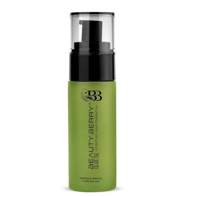 Beauty Berry Olive Oil Hydrating Liquid Foundation for Women – Dewy Finish Nourishing Foundation with Olive Oil | Medium Buildable Coverage Skin Perfecting Makeup for Dry Skin | 30ml (Medium Beige) thumbnail 2
