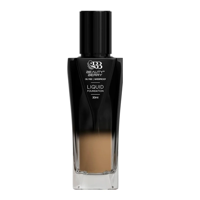 Beauty Berry Soft Moisturizing Liquid Foundation for Women – Oil Free Waterproof Matte Finish Foundation | Lightweight Buildable Coverage Face Makeup with Silky Texture &amp; 6 Shades | 30ml (Natural Nude) thumbnail 2