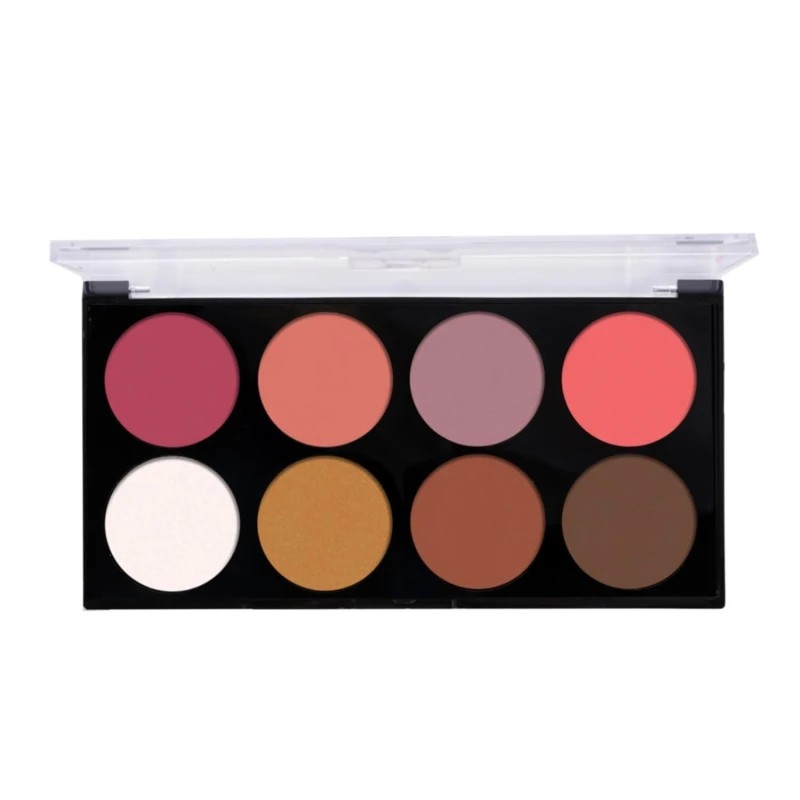 Beauty Berry Spotlight Matte Blusher Palette with Shimmery Highlighter &amp; Contour| Highly Pigmented &amp; Blendable Shades | Blush &amp; Highlighter Palette for Face Makeup (Shade - 01) thumbnail 2