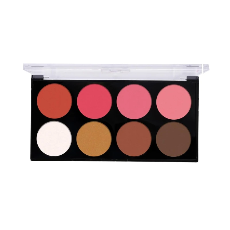 Beauty Berry Spotlight Matte Blusher Palette with Shimmery Highlighter &amp; Contour| Highly Pigmented &amp; Blendable Shades | Blush &amp; Highlighter Palette for Face Makeup (Shade - 02) thumbnail 5