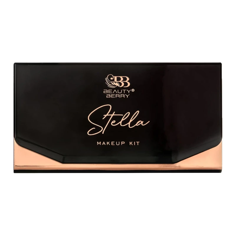 BEAUTY BERRY STELL MAKEUP KIT WITH 24 EYESHADOWS &amp; 3 HIGHLIGHTER AND 2 BLUSHER AND 2 COMPACT POWDER WITH MAKEUP BUFF &amp; BRUSH. (SHADE-01) thumbnail 2