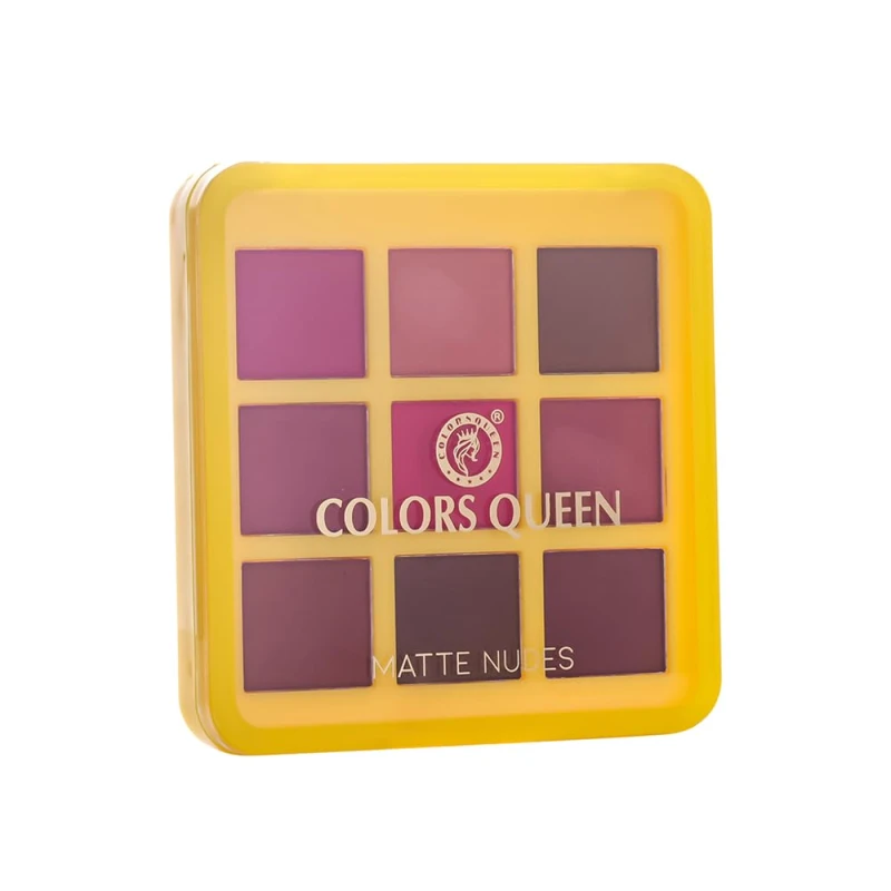 Colors Queen 9-in-1 Eyeshadow Palette - 02 Wet Nudes, 18g | Easy to Blend, Lightweight &amp; Long Lasting Eye Shadow Palette | Multi-Color, No Fall Out, Highly Pigmented Matte &amp; Shimmery Eyeshadow Palette for Eye Makeup - Thumbnail 3