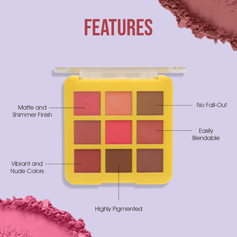 Colors Queen 9-in-1 Eyeshadow Palette - 02 Wet Nudes, 18g | Easy to Blend, Lightweight &amp; Long Lasting Eye Shadow Palette | Multi-Color, No Fall Out, Highly Pigmented Matte &amp; Shimmery Eyeshadow Palette for Eye Makeup - Thumbnail 4