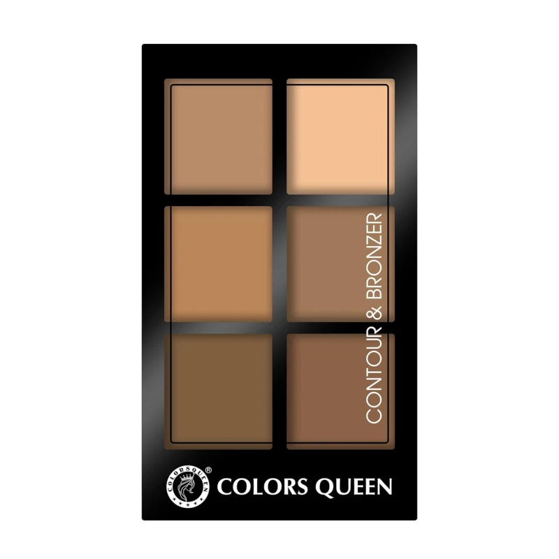 Colors Queen Contour &amp; Bronzer Palette | Matte Finish &amp; Long Lasting Formula | Easy to Blend, Creamy Texture, Lightweight Contour and Bronzer Palette for Face Makeup (Shade - 01, 17g) thumbnail 5
