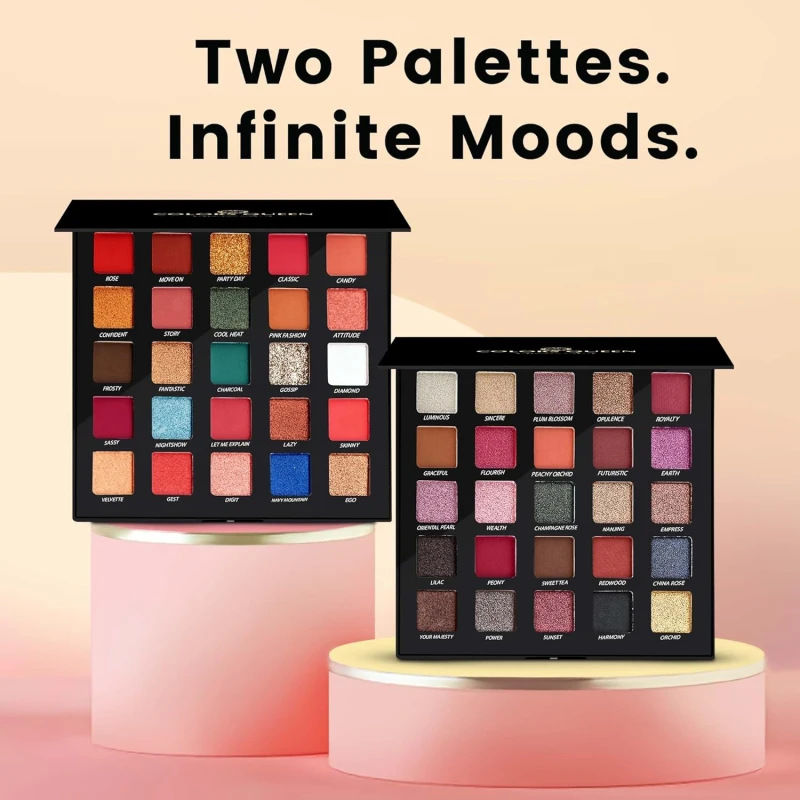 Colors Queen Divine Eyeshadow Palette – 37.5g | 25 Ultra Pigmented Multi-Colors Shades, Easy to Blend, Lightweight &amp; Long Wearing Eyeshadow Palette with Matte &amp; Shimmery Shades (Multicolor - 01) - Thumbnail 6