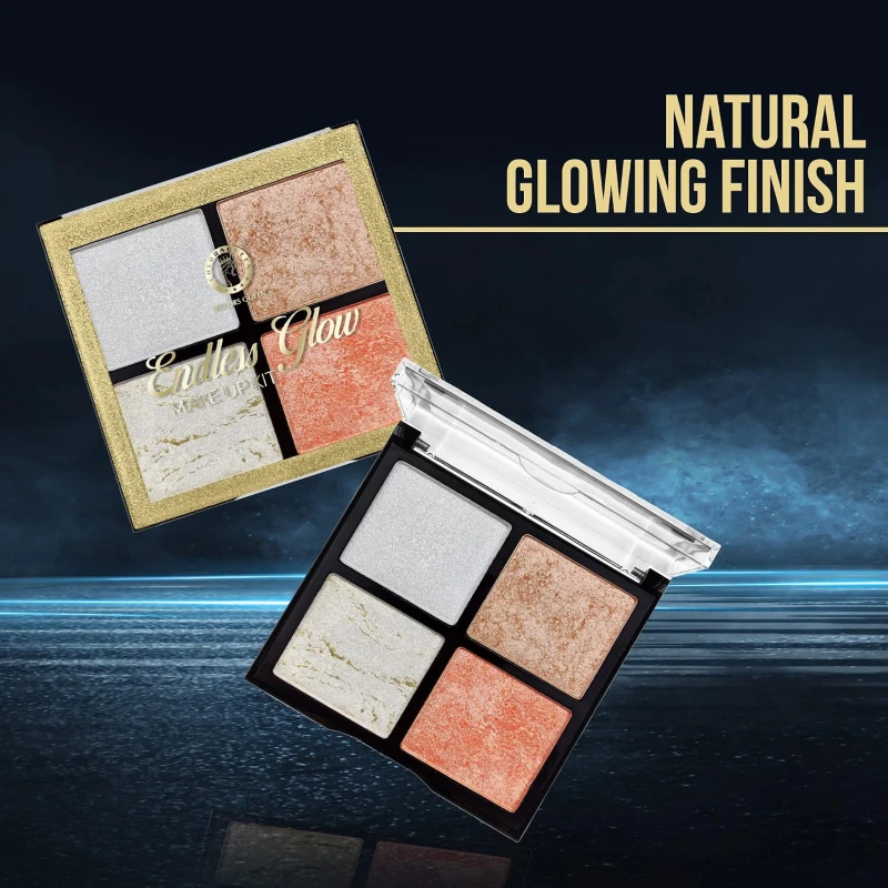 Colors Queen Endless Glow Highlighter kit| Matte Finish with a hint of shimmer, highly pigmented, effortless blending, smooth application, lightweight, 02(12 gram) thumbnail 6