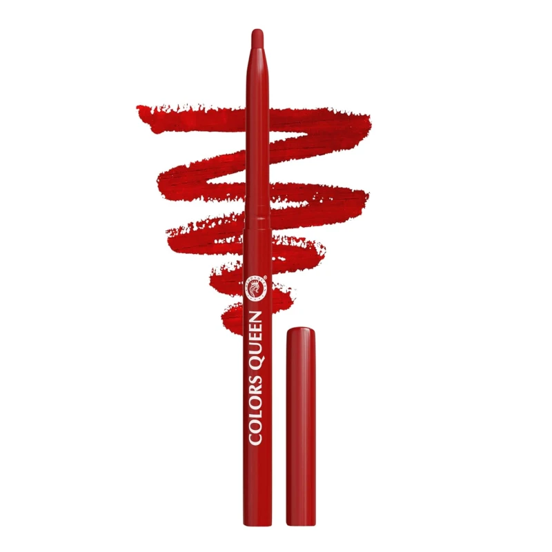 Colors Queen Extreme Color Kajal Pencil - 02 True Red, 0.4g | Smooth One Stroke Application with Ultra Creamy Texture | 16 Hrs Long Stay, Non Transfer, Smudge Proof &amp; Waterproof Kajal for Women - Thumbnail 7