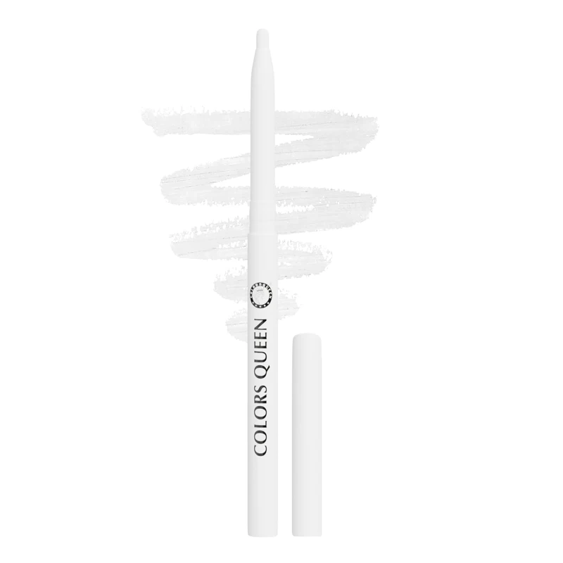 Colors Queen Extreme Color Kajal Pencil - 04 Pure White, 0.4g | Smooth One Stroke Application with Ultra Creamy Texture | 16 Hrs Long Stay, Non Transfer, Smudge Proof &amp; Waterproof Kajal for Women thumbnail 5