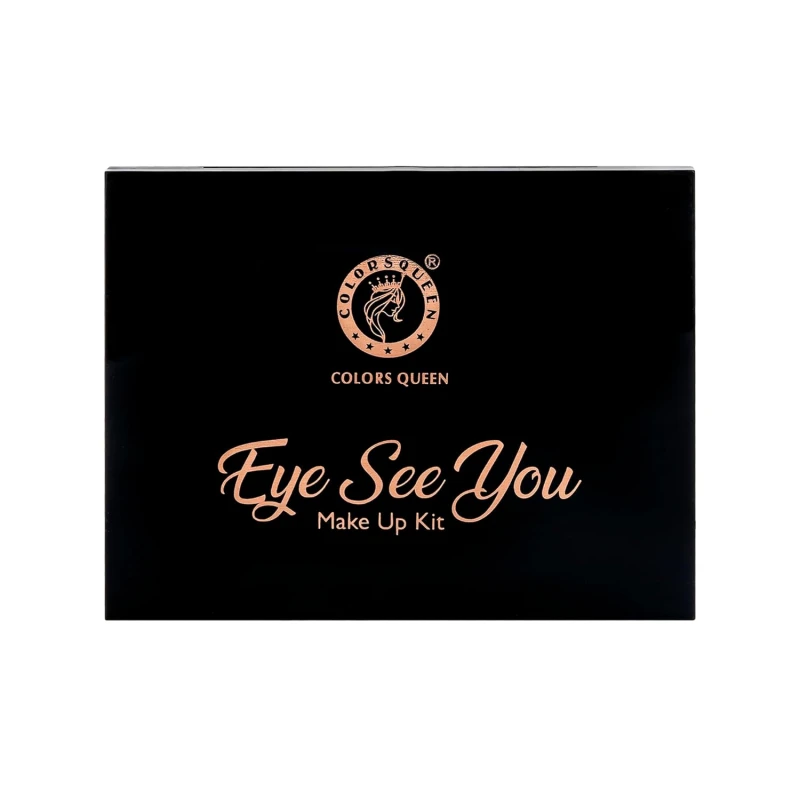 Colors Queen Eye See You Makeup Kit with 18 Shimmery Eyeshadows, 3 Highlighters, 2 Compact Powder, 2 Applicator and 1 Sponge | Eye, Face &amp; Lips Palette for Women (Multicolor-01, 29g) - Thumbnail 4