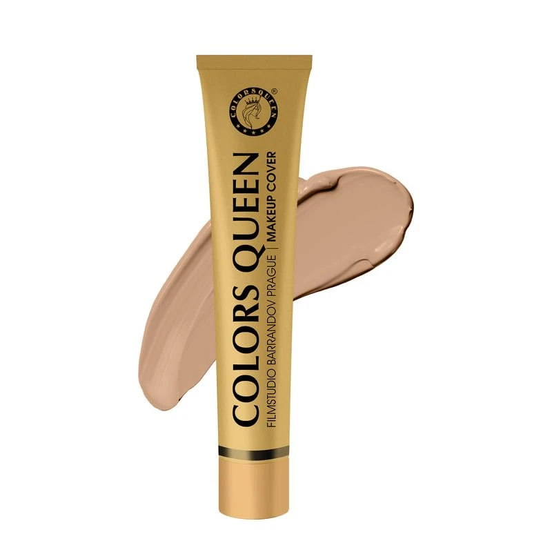 Colors Queen Film Studio Makeup Cover foundation with SPF-30 | Lightweight Texture, Long Lasting Waterproof | Full Coverage, Hypoallergenic Matte Finish Foundation for Face Makeup (223) thumbnail 6
