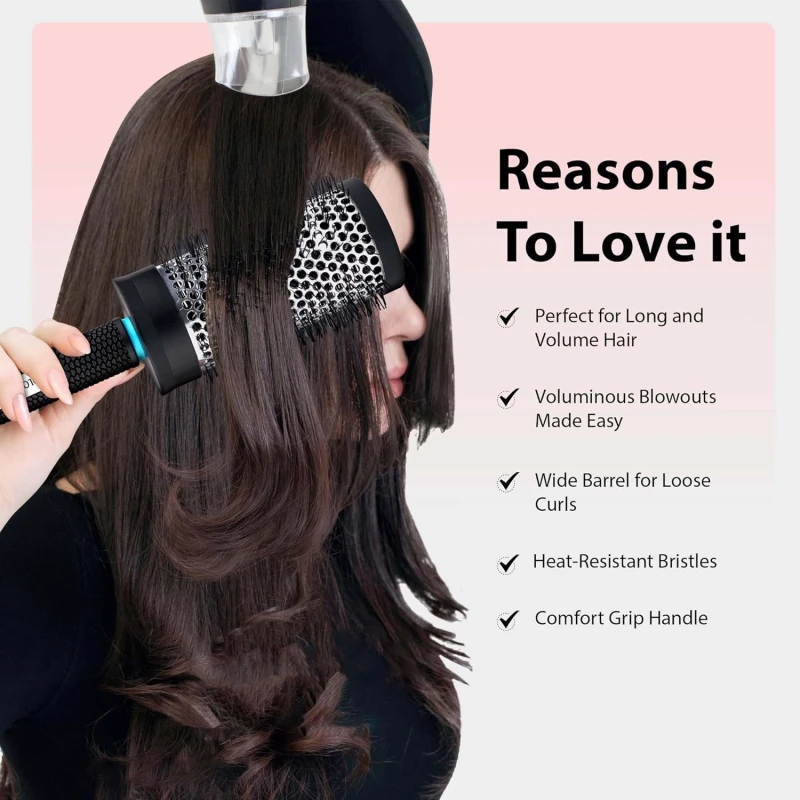 Colors Queen Hair Brush- Hot Curl Brush Large - Thumbnail 7