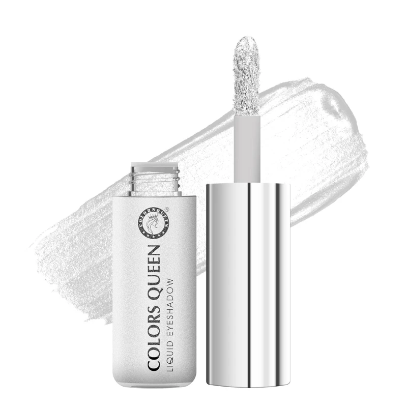 Colors Queen Metallic Liquid Eyeshadow Highly Pigmented &amp; Long Lasting Eyeshadow | Smooth One Stroke Application, Non-Transfer, Waterproof Eye Shadow (Shade - 01, 7g) - Thumbnail 2
