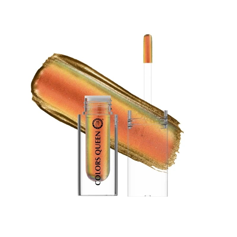 Colors Queen Multichrome Liquid Eyeshadow | Long Wearing &amp; Highly Pigmented Eyeshadow with Metallic Finish | Transfer Proof &amp; Smudge Proof Liquid Eye Shadow for Eye Makeup (02 - I See Gold) thumbnail 2