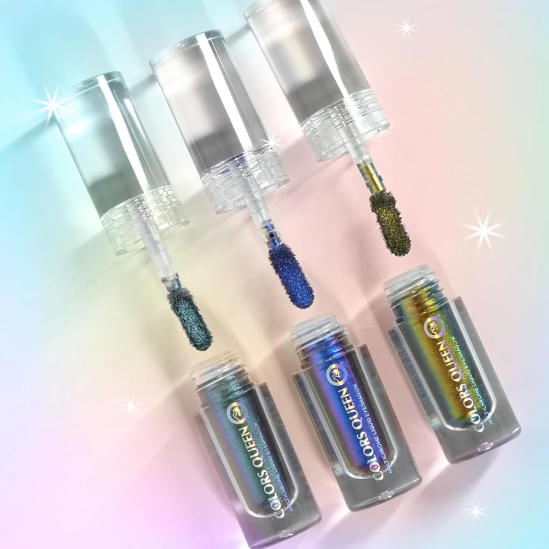 Colors Queen Multichrome Liquid Eyeshadow | Long Wearing &amp; Highly Pigmented Eyeshadow with Metallic Finish | Transfer Proof &amp; Smudge Proof Liquid Eye Shadow for Eye Makeup (05 - Jewel On) thumbnail 7