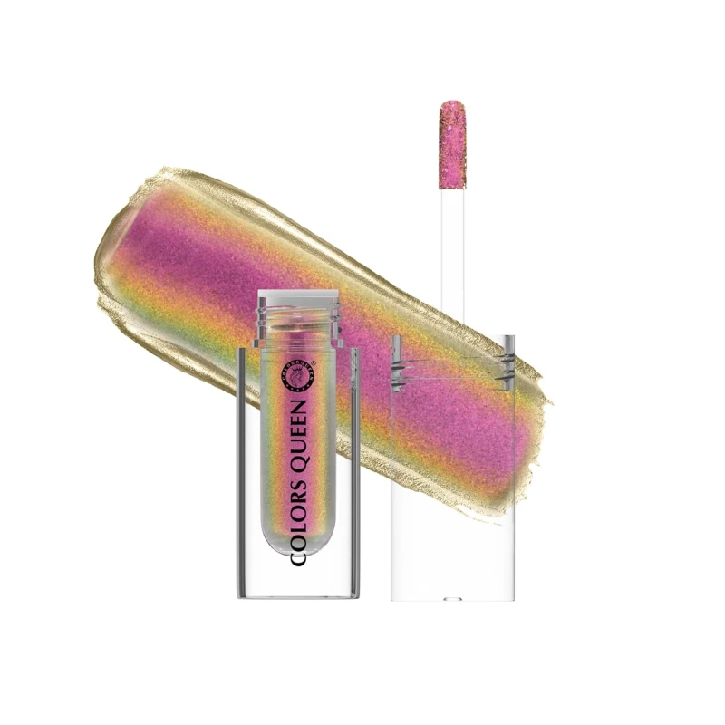 Colors Queen Multichrome Liquid Eyeshadow | Long Wearing &amp; Highly Pigmented Eyeshadow with Metallic Finish | Transfer Proof &amp; Smudge Proof Liquid Eye Shadow for Eye Makeup (09 - Medusa) thumbnail 2