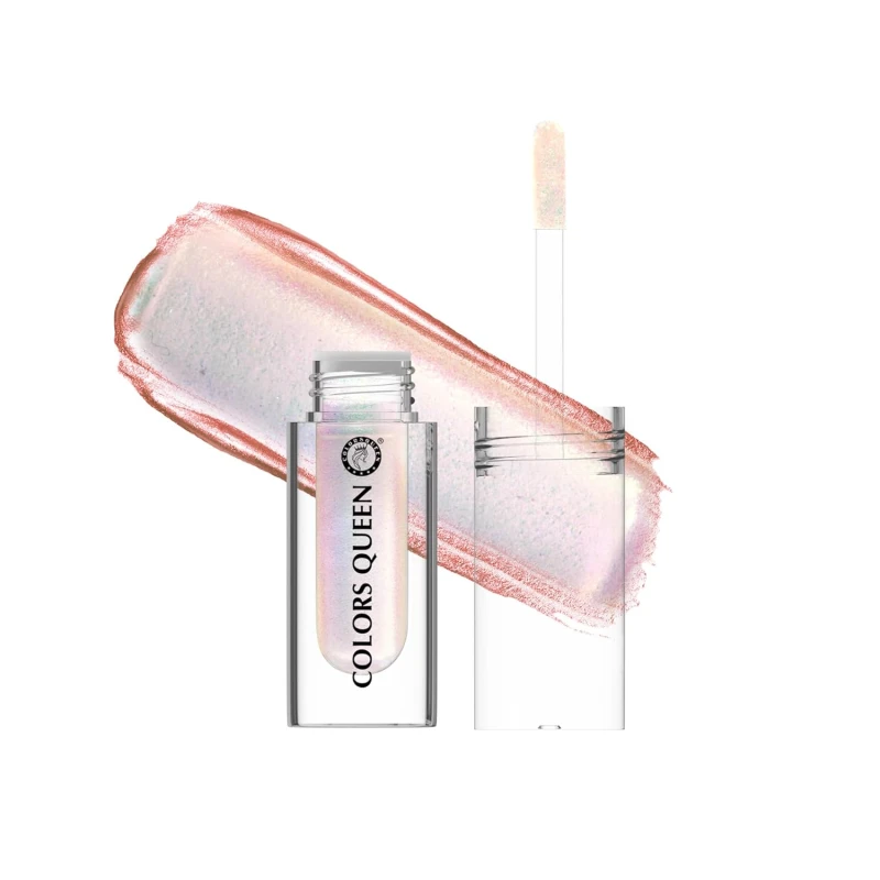 Colors Queen Multichrome Liquid Eyeshadow | Long Wearing &amp; Highly Pigmented Eyeshadow with Metallic Finish | Transfer Proof &amp; Smudge Proof Liquid Eye Shadow for Eye Makeup (10 - Diamond Dust) thumbnail 2