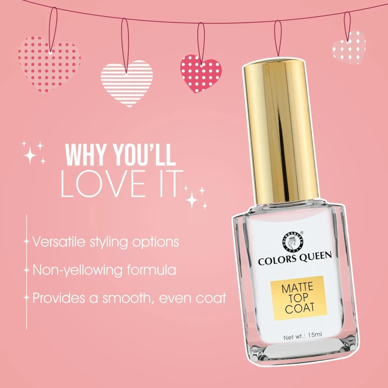 Colors Queen Nail Care – 15ml | Quick Drying, Long Lasting &amp; Chip Resisting Formula (UV Shine Base Coat) thumbnail 4