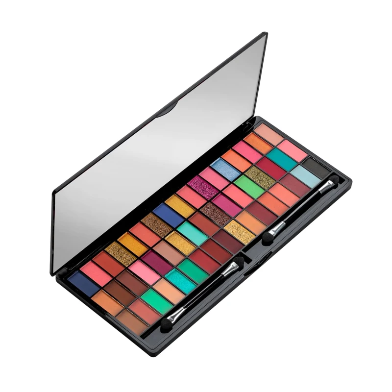 Colors Queen Ultra Pigmented 51 Colors Eyeshadow Palette with Brush | Easy to Blend, Long Wearing Eye Makeup Palette | Eyeshadow Palette with Matte &amp; Shimmery Shades (Multicolor - 01) thumbnail 9