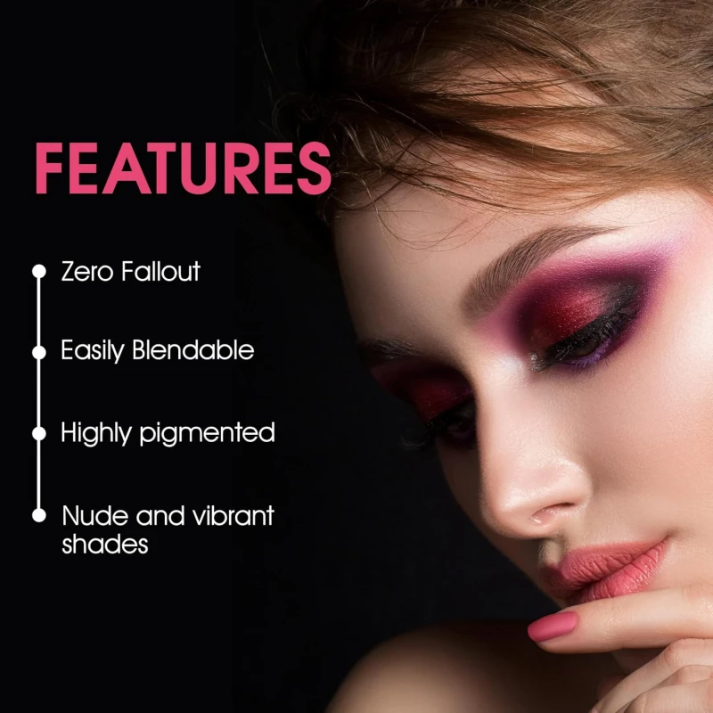 Colors Queen Ultra Pigmented 51 Colors Eyeshadow Palette with Brush | Easy to Blend, Long Wearing Eye Makeup Palette | Eyeshadow Palette with Matte &amp; Shimmery Shades (Multicolor - 01) thumbnail 10