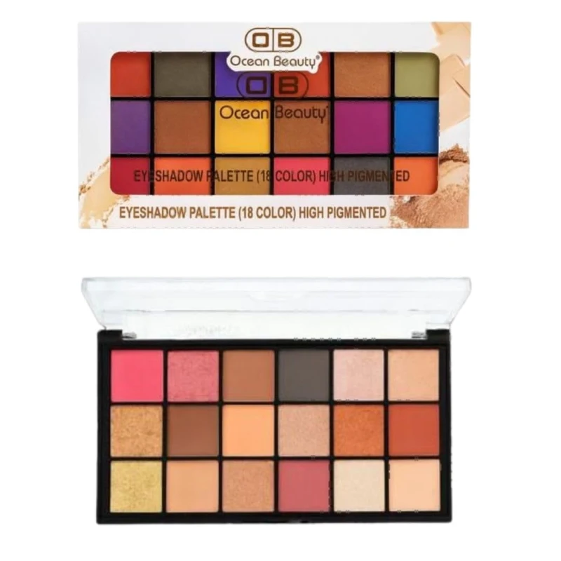 EyeShadow Palette ( 18 color ) High Pigmented | Complete Makeup Look | Makeup Palette Matte, Shimmery And Metallic Finish | Multicolor Palette | High Pigemted and Blendable | Longwear | Perfect Look Finish | 40 G (01) - Thumbnail 2
