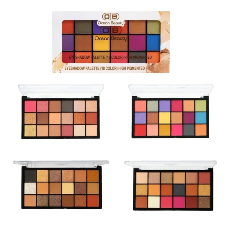 EyeShadow Palette ( 18 color ) High Pigmented | Complete Makeup Look | Makeup Palette Matte, Shimmery And Metallic Finish | Multicolor Palette | High Pigemted and Blendable | Longwear | Perfect Look Finish | 40 G (04) - Thumbnail 7