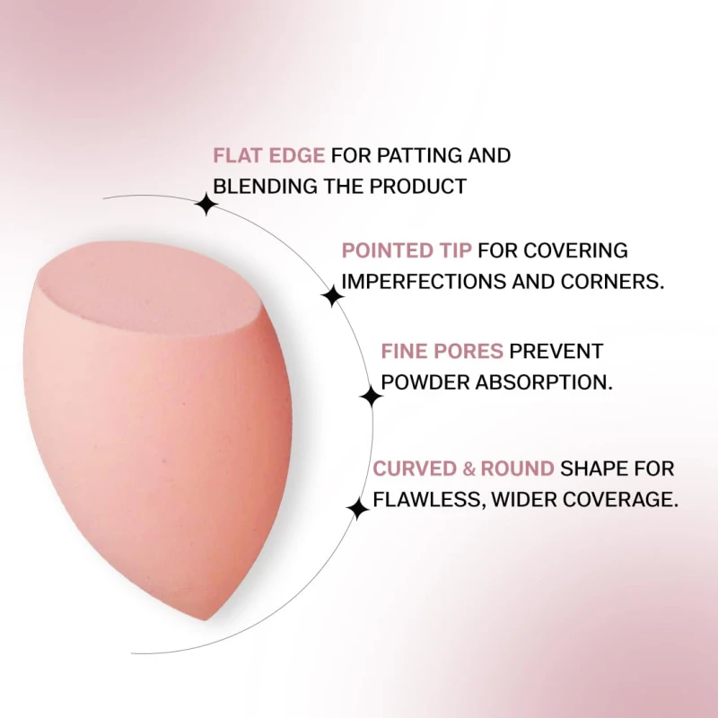 FLiCKA Beauty Blender with Case | Easy to Clean, Maintain &amp; Store | Latex-Free Blender | Suitable for Sensitive Skin with Case for Women thumbnail 7