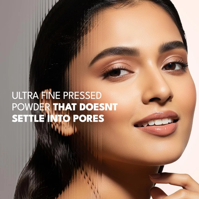 FLiCKA Cover To Conquer Compact Powder For Velvet Matte Finish, Long-Lasting, Smooth Finish| Absorbs Oil, Waterproof Formula, Prevents Creasing| 01 Ivory, 9g thumbnail 6