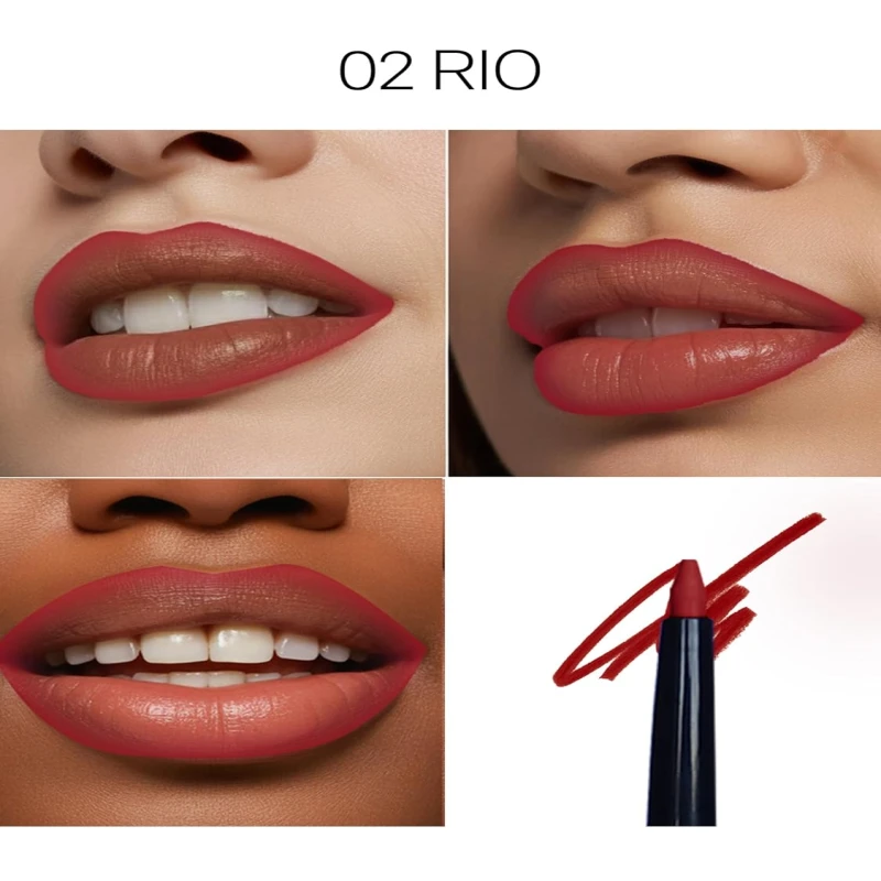 FLiCKA Essential Boundaries Lip Liner| Transfer Proof, Smudge Proof, Vitamin E, Creamy Lightweight Liner For Women, 02 RIo, 0.4g thumbnail 4