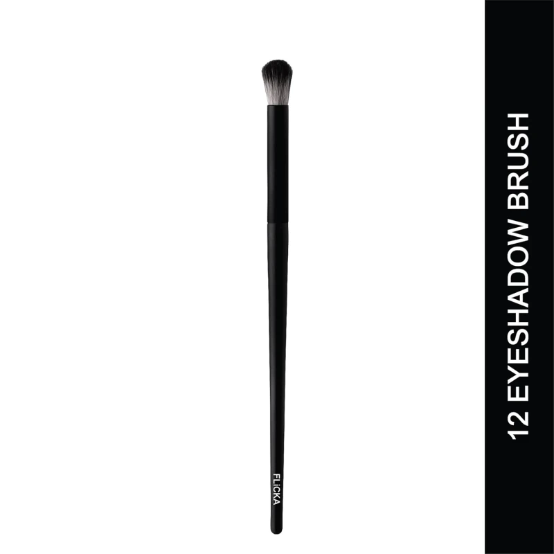 Flicka Eyeshadow Brush For Makeup, Cruelty Free Eyeshadow Blending Brush, Feather Soft Touch, 12 Shadow Brush - Thumbnail 2