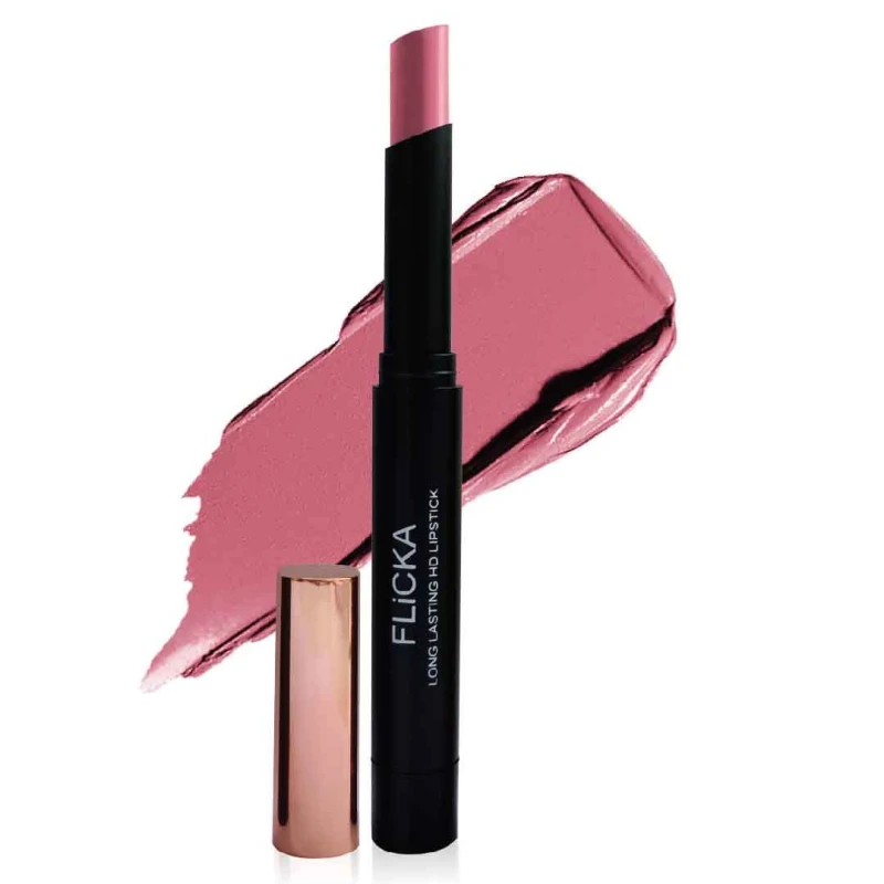 FLiCKA High Drama Creamy Matte Lipstick| Non-transfer HD Lipstick, Waterproof, Hydrating, Moisturizing, Upto 16Hrs, 05 Guilt, 3.2 thumbnail 4