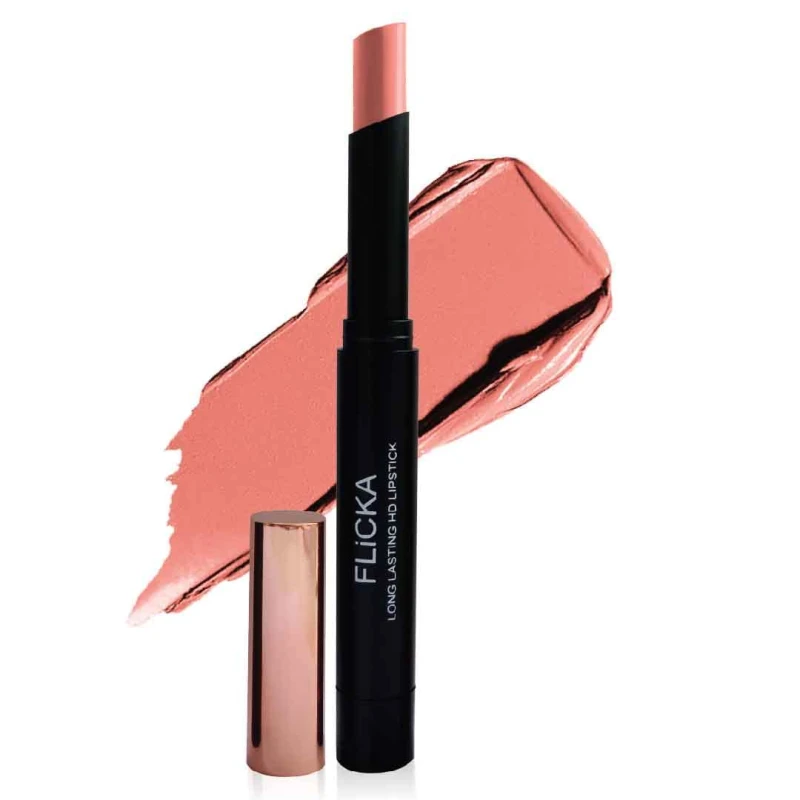 FLiCKA High Drama Creamy Matte Lipstick| Non-transfer HD Lipstick, Waterproof, Hydrating, Moisturizing, Upto 16Hrs, 07 Overreact, 3.2 thumbnail 2