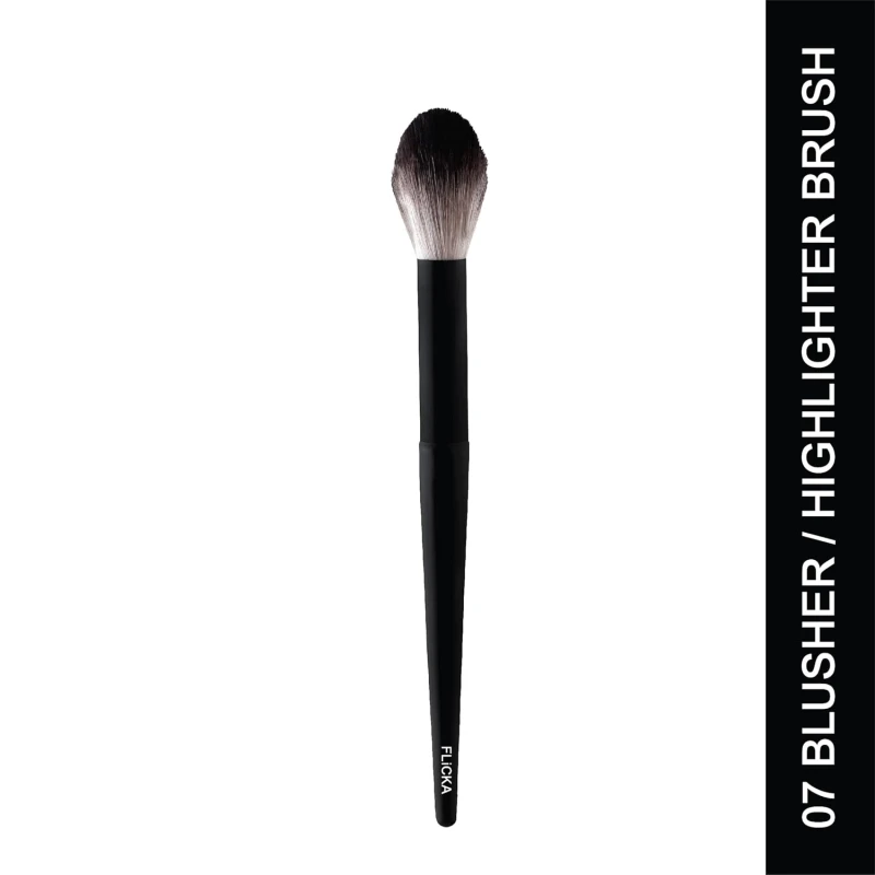 Flicka Highlighter Makeup Brush, Professional Highlighting Make Up Brush, Cheekbones Brush, Feather Soft Touch, 07 Highlighter Brush thumbnail 2