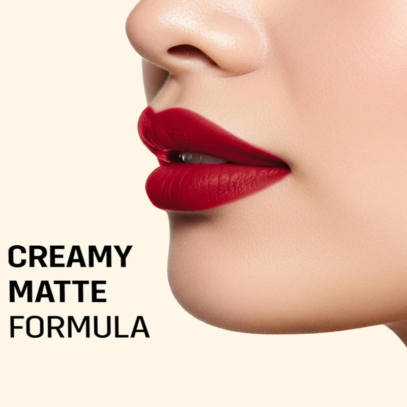 FLiCKA Lip Poetry Matte Lipstick| Enriched With Vitamin E, Sulphate Free, Moisturizing, Long Lasting Upto 6Hrs, 02 Jack &amp; Jill, 4g thumbnail 3
