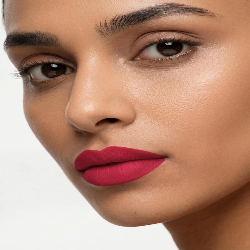 FLiCKA Lip Poetry Matte Lipstick| Enriched With Vitamin E, Sulphate Free, Moisturizing, Long Lasting Upto 6Hrs, 04 Chubby Cheeks, 4g thumbnail 5